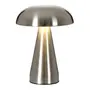 LUMINÁRIA DE MESA LED RECARREGÁVEL MUSHROOM - PRATA - Foto 2