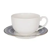 XÍCARA CHÁ 170 ML SALINA I - BRANCO/AZUL - Foto 2