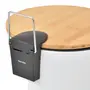 LIXEIRA COM PEDAL 12 L BAMBUMIX - BRANCO/BAMBU - Foto 7