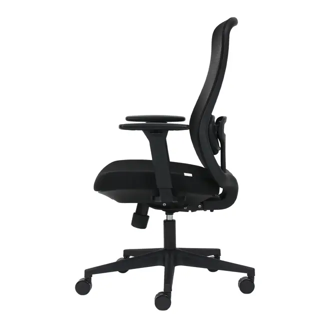 CADEIRA DE ESCRITÓRIO NEXT - PRETO/PRETO - Foto 3