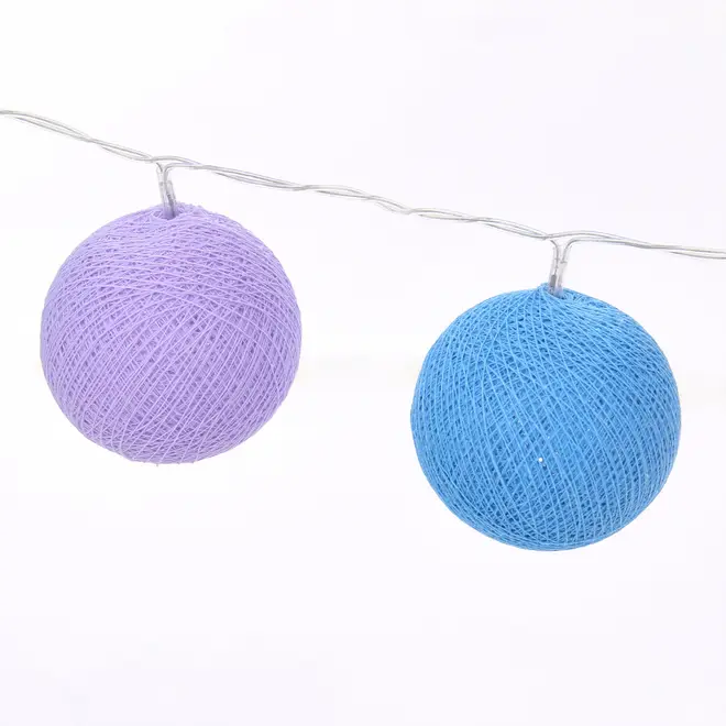 CORDÃO LUMINOSO 20 LEDS 220V ESFERA - MULTICOR - Foto 3