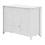 CÔMODA 4 GAVETAS/1 PORTA 1,22 M X 50 CM MON DIEU - BRANCO - Foto 2