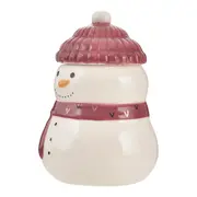 ADORNO BONECO DE NEVE NOEL 14 CM HOHO HOME - VERMELHO HINDU/BRANCO - Foto 2