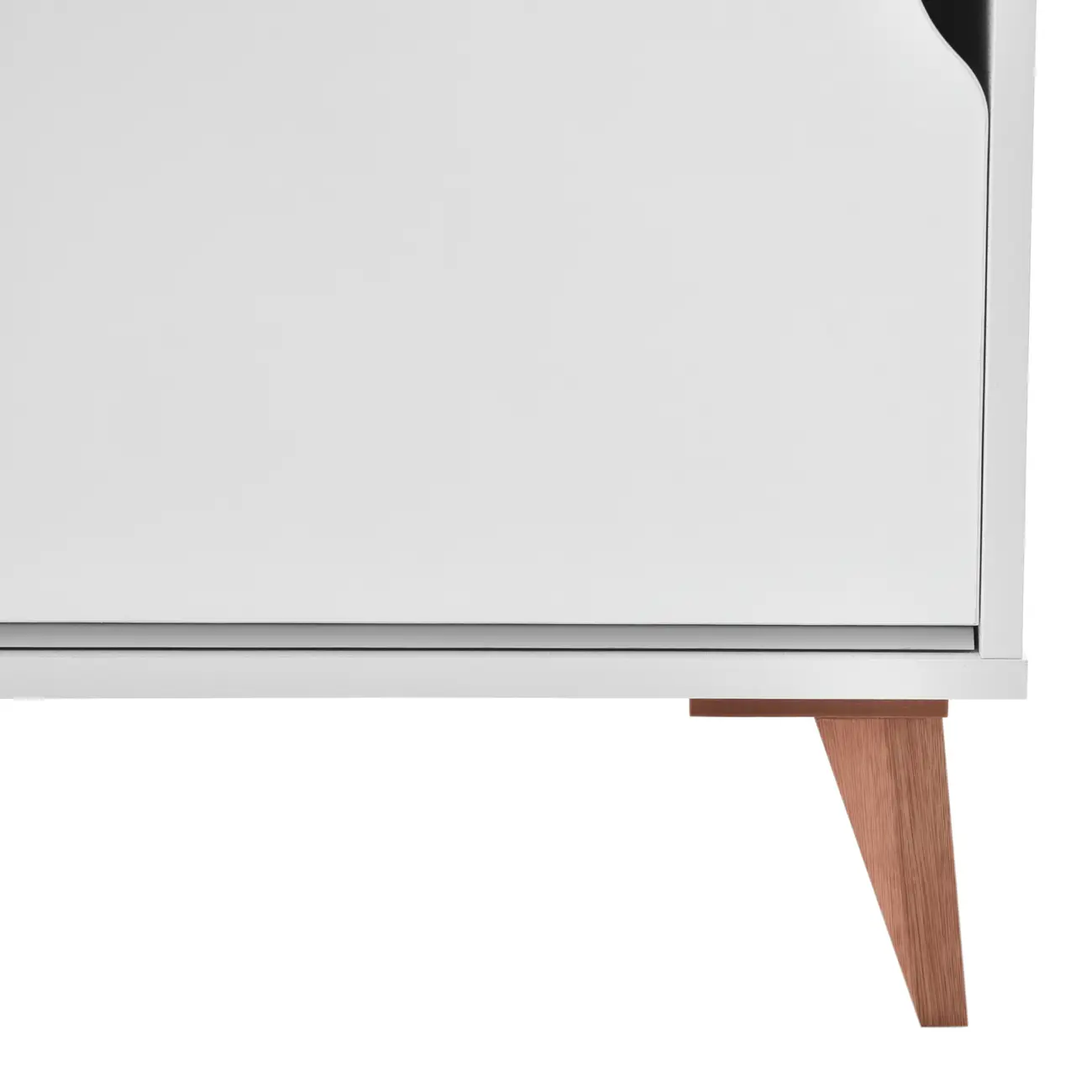 MESA COM BALCÃO 1 PORTA DE CORRER 1,20 M X 1,20 M LIN - BRANCO/NOZES - Foto 7
