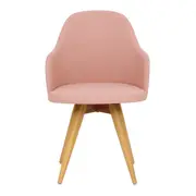 CADEIRA DE JANTAR GIRATÓRIA KLOE - TAUARI/QUARTZO ROSA - Foto 2