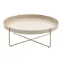 MESA DE CENTRO REDONDA 70 CM PIRIZ - AREIA - Foto 1