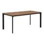 MESA 1,65 M X 80 CM SUMMERLAND - PRETO/NOZES - Foto 4