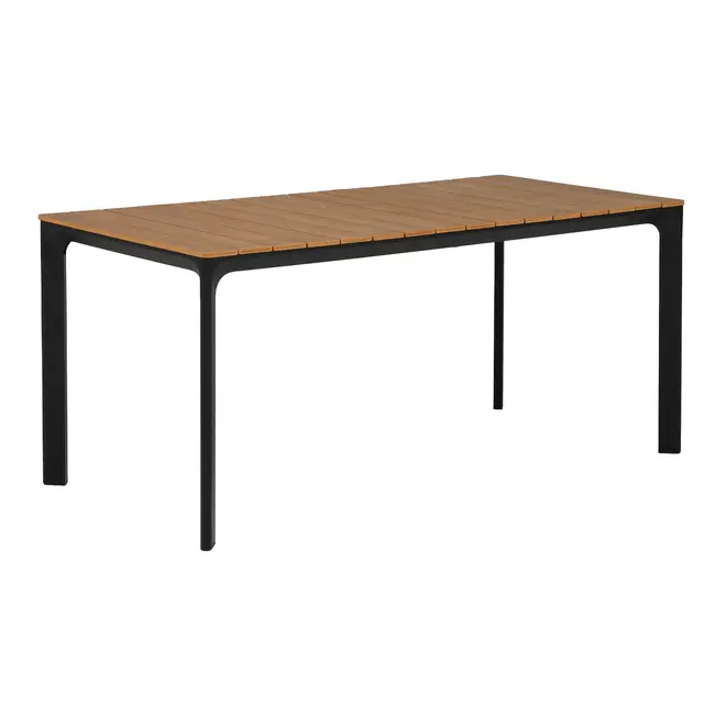 MESA 1,65 M X 80 CM SUMMERLAND - PRETO/NOZES - Foto 4