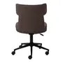CADEIRA HOME OFFICE ZYGANA - RUBI MOCHA/PRETO - Foto 5