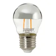 LÂMPADA LED FILAMENTO DEFLETORA ESPELHADA BOLINHA 3W 2200K E27 127/220V - AMARELO - Foto 1