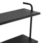 ESTANTE DE PAREDE 83 CM X 97 CM WALL TECH - PRETO/PRETO - Foto 4