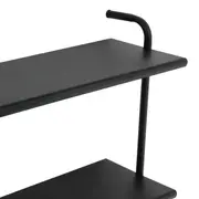 ESTANTE DE PAREDE 83 CM X 97 CM WALL TECH - PRETO/PRETO - Foto 4
