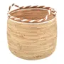 CESTO 39 CM X 35 CM PIRANGY - FIBRA CLARA/CANELA DO CEILÃO - Foto 4