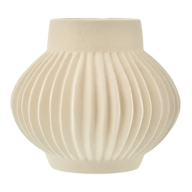 VASO 15 CM MARTIN I - BRANCO/NATURAL - Foto 2