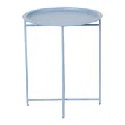 MESA LATERAL REDONDA 41 CM PLATTER - BLEU CENDRÉ - Foto 2