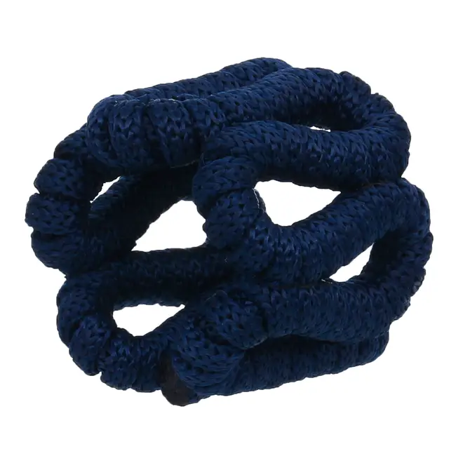 ARGOLA PARA GUARDANAPO CONJUNTO COM 2 PEÇAS ARABESCO - AZUL ESCURO - Foto 3