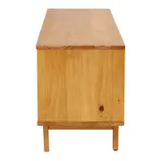 RACK 2 PORTAS DE CORRER COM PALHINHA 1,60 M X 40 CM PALHANDI - AMÊNDOA/NATURAL - Foto 7
