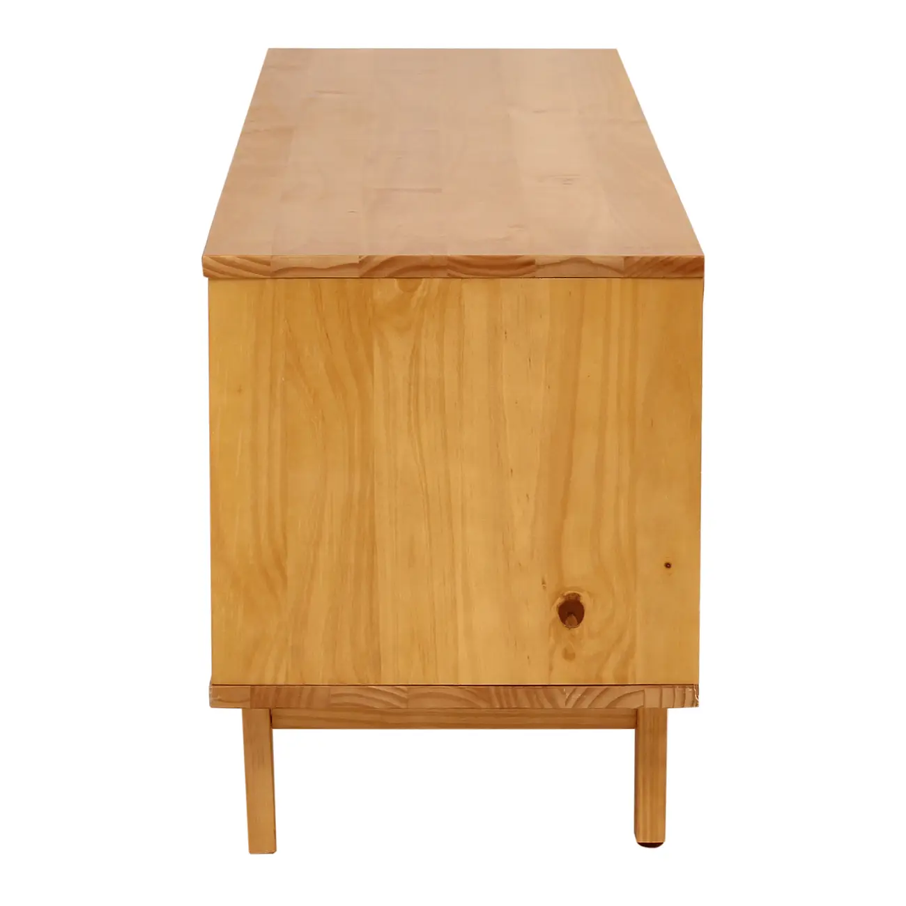 RACK 2 PORTAS DE CORRER COM PALHINHA 1,60 M X 40 CM PALHANDI - AMÊNDOA/NATURAL - Foto 7