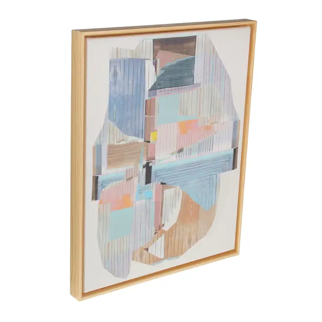 QUADRO 40 CM X 50 CM CREATE - NATURAL WASHED/MULTICOR - Foto 2