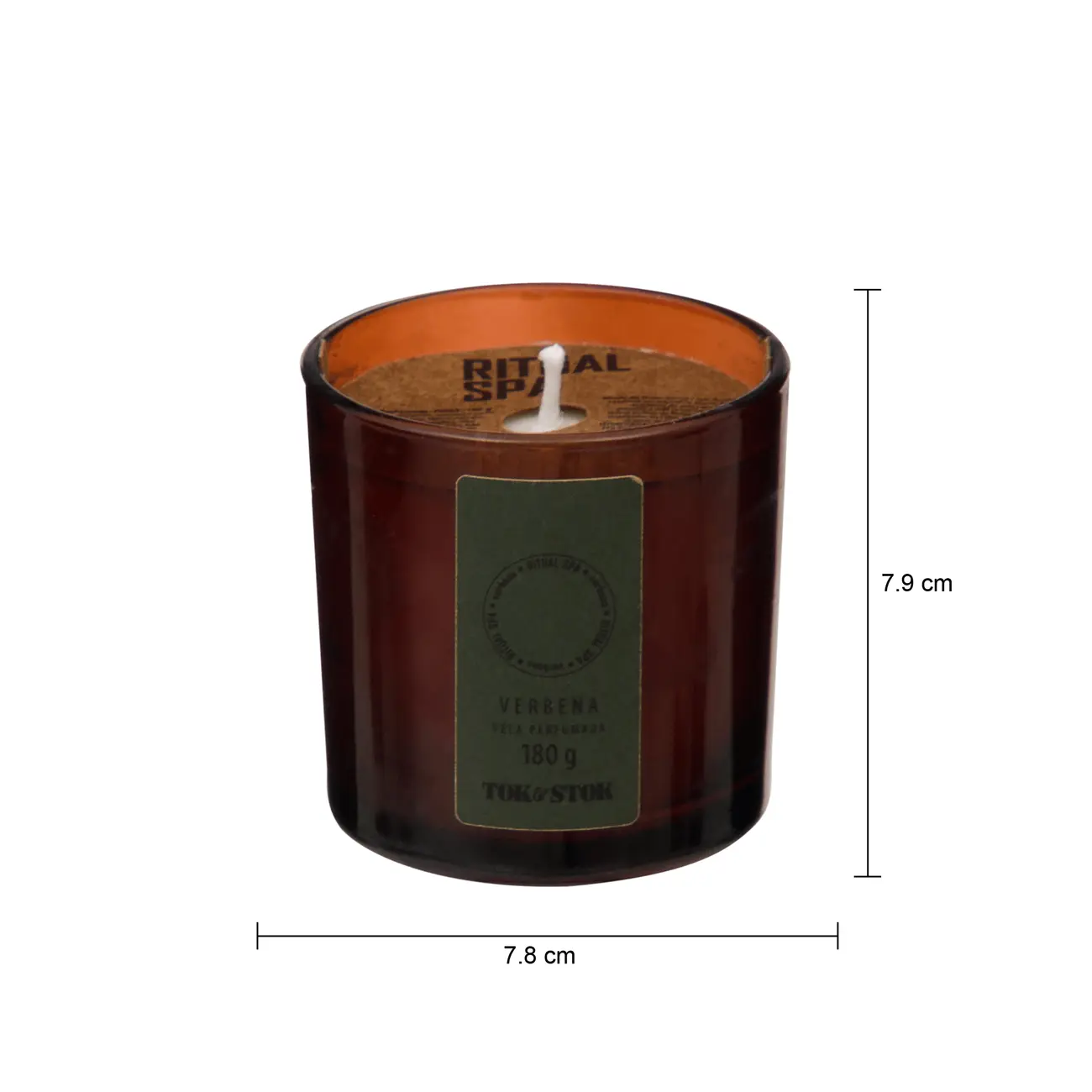 VELA PERFUMADA POTE VERBENA RITUAL SPA - HANBAR/ENGLISH GREEN - Foto 6