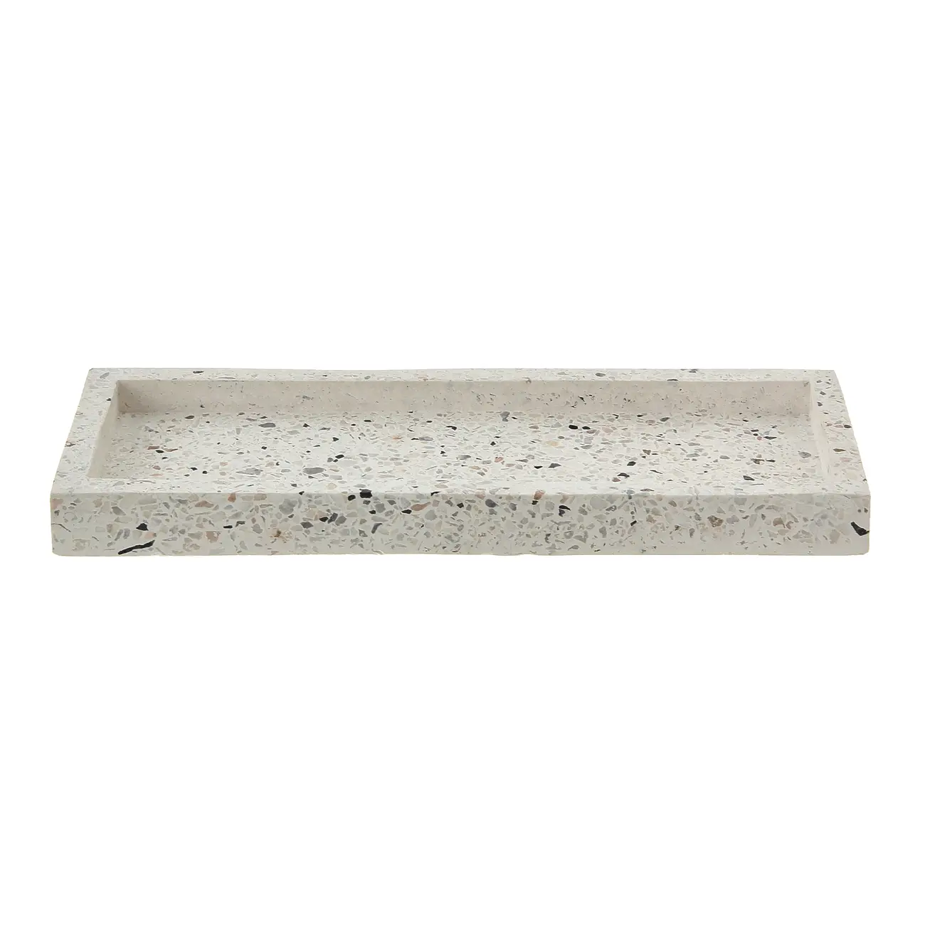 BANDEJA 25 CM X 10 CM TERRAZZO - BRANCO/KONKRET - Foto 1