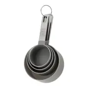 KIT COM 8 XÍCARAS/COLHERES MEDIDORAS MEASURE - KONKRET/INOX - Foto 2