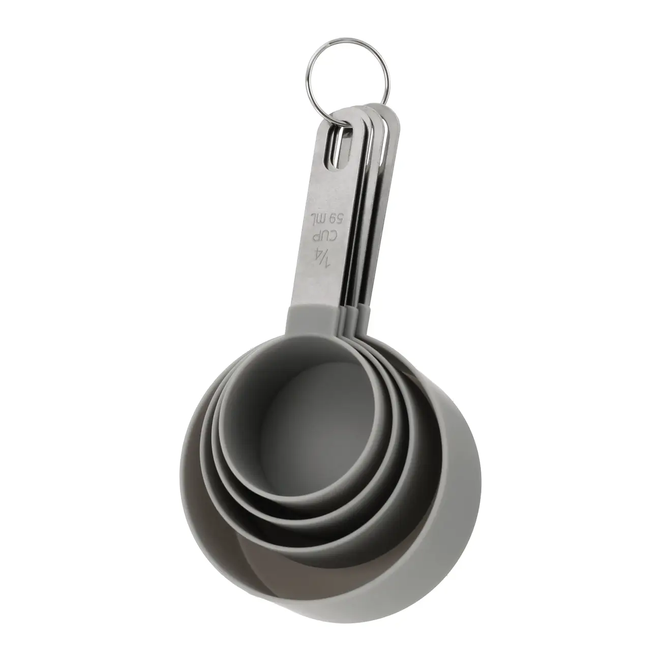 KIT COM 8 XÍCARAS/COLHERES MEDIDORAS MEASURE - KONKRET/INOX - Foto 2