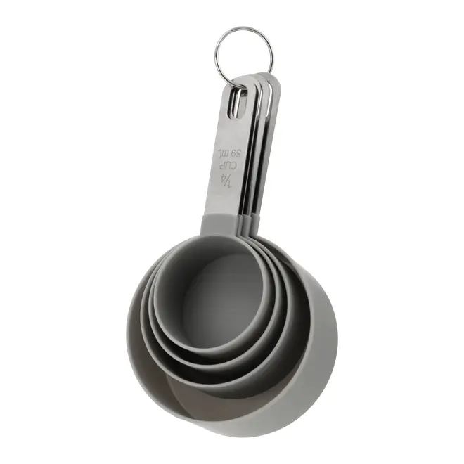 KIT COM 8 XÍCARAS/COLHERES MEDIDORAS MEASURE - KONKRET/INOX - Foto 2