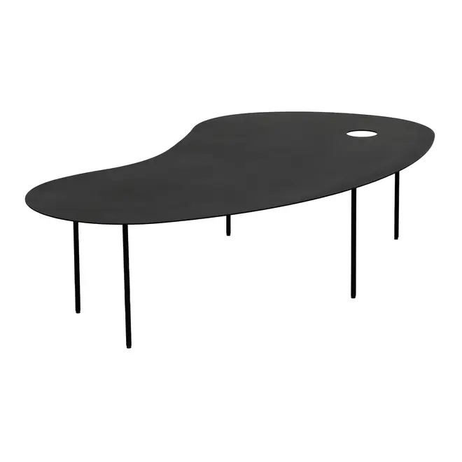 MESA DE CENTRO 1,30 M X 69 CM PINGO - PRETO - Foto 1