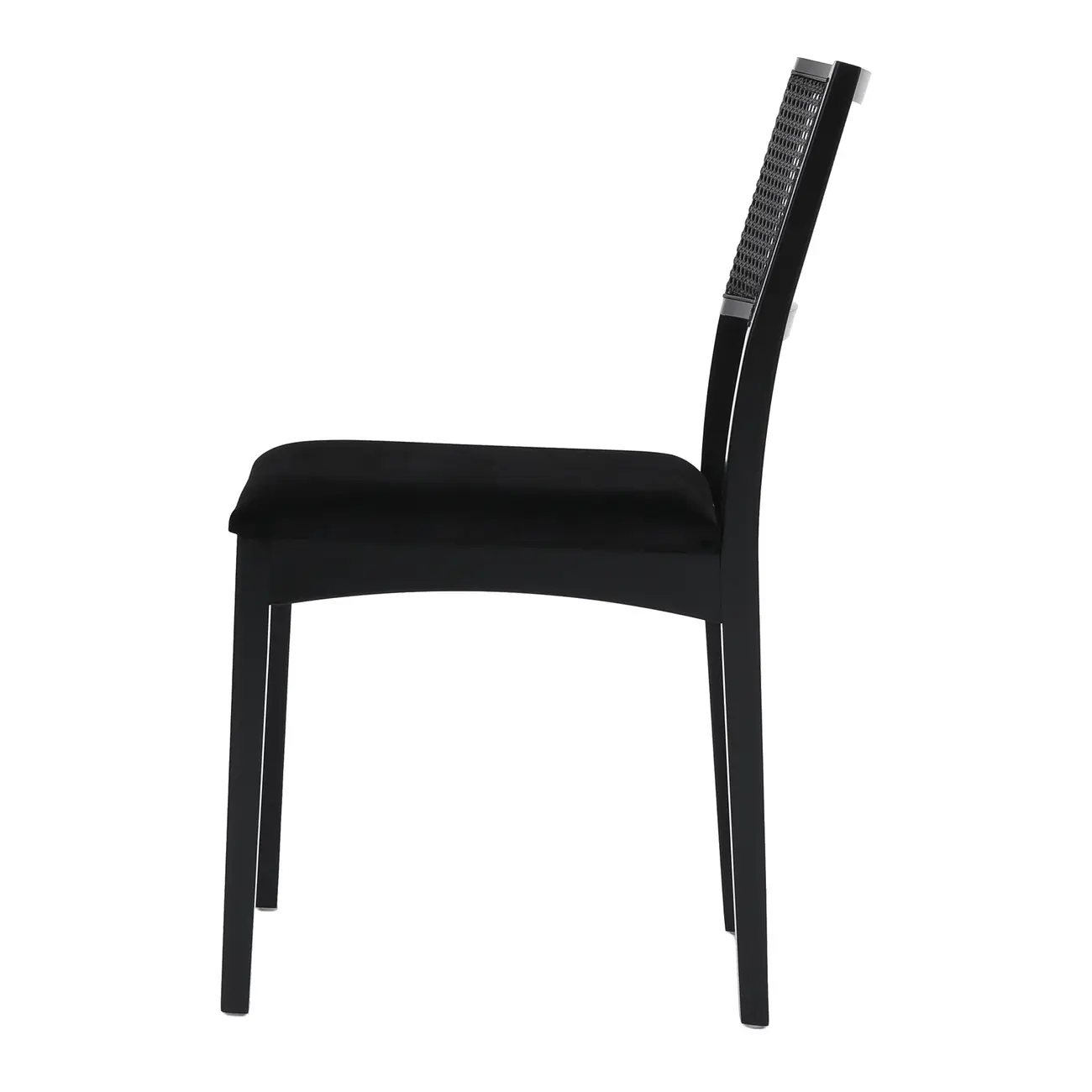 CADEIRA COM PALHINHA BOSSA - PRETO/PRETO - Foto 3