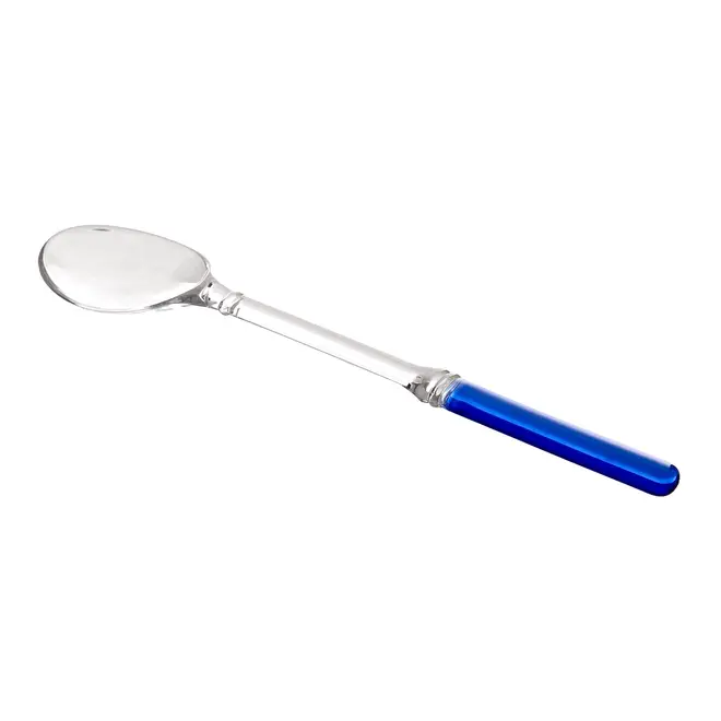 JOGO DE COLHERES PARA SALADA 30 CM COM 2 PEÇAS FRESC - INCOLOR/AZUL - Foto 4