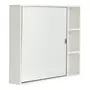 ARMÁRIO DE BANHEIRO COM ESPELHO 1 PORTA 80 CM X 70 CM SLEEK - BRANCO/PRATA - Foto 2