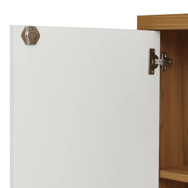 ARMÁRIO PARA ESCRITÓRIO ALTO 1 PORTA BOSS - OAK TAMMI/BRANCO - Foto 10