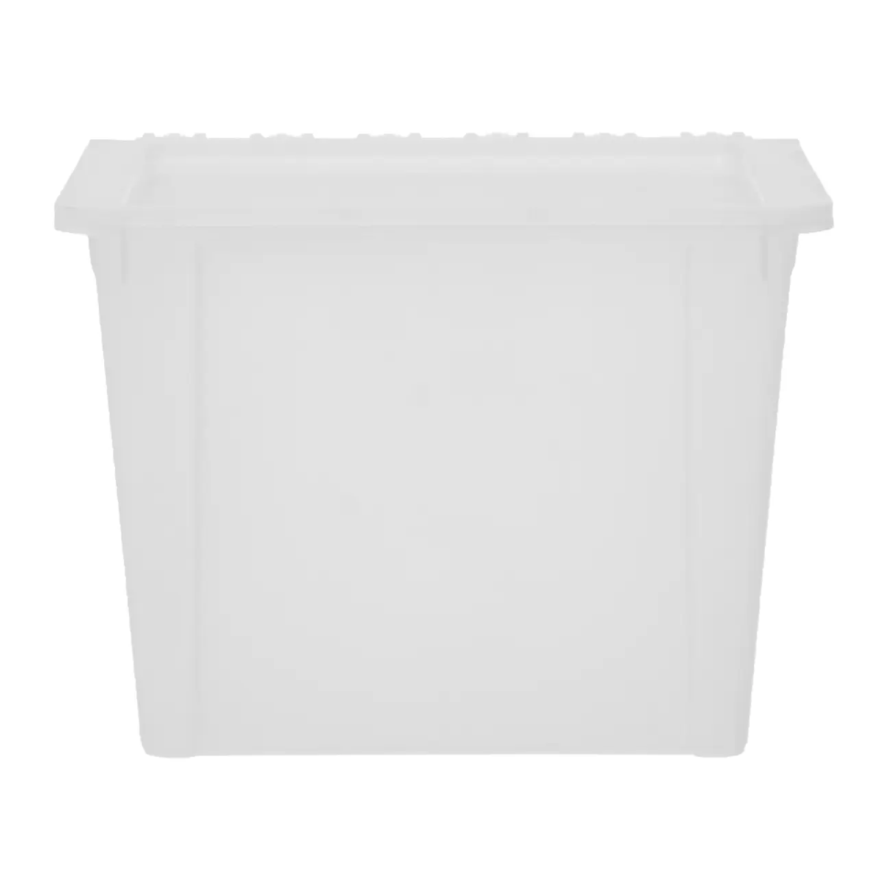 CAIXA EMPILHÁVEL 41 CM X 28 CM PLUS - BRANCO TRANSLUCIDO - Foto 6