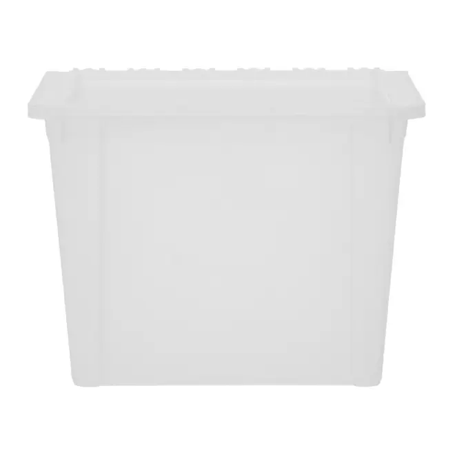CAIXA EMPILHÁVEL 41 CM X 28 CM PLUS - BRANCO TRANSLUCIDO - Foto 6