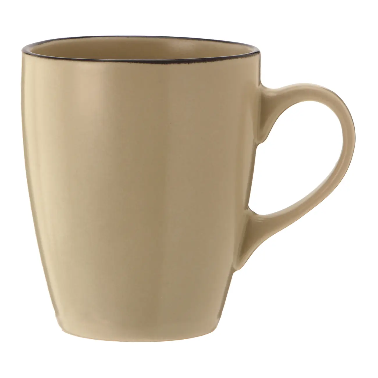 CANECA 400 ML CIRKEL - NATURAL/PRETO - Foto 1