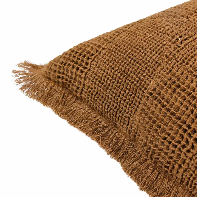 CAPA ALMOFADA 45 CM X 45 CM FULAS - CANELA DO CEILÃO - Foto 4