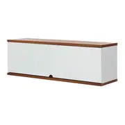 ARMÁRIO DE COZINHA AÉREO 1,20 M 1 PORTA BASCULANTE POAH - BRANCO/NOZES - Foto 2