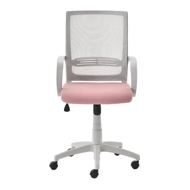 CADEIRA DE ESCRITÓRIO FRESH - CINZA CLARO/QUARTZO ROSA - Foto 5