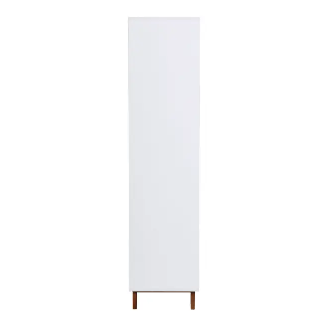 GUARDA-ROUPA 2 PORTAS/3 GAVETAS LIN - BRANCO/NOZES - Foto 7