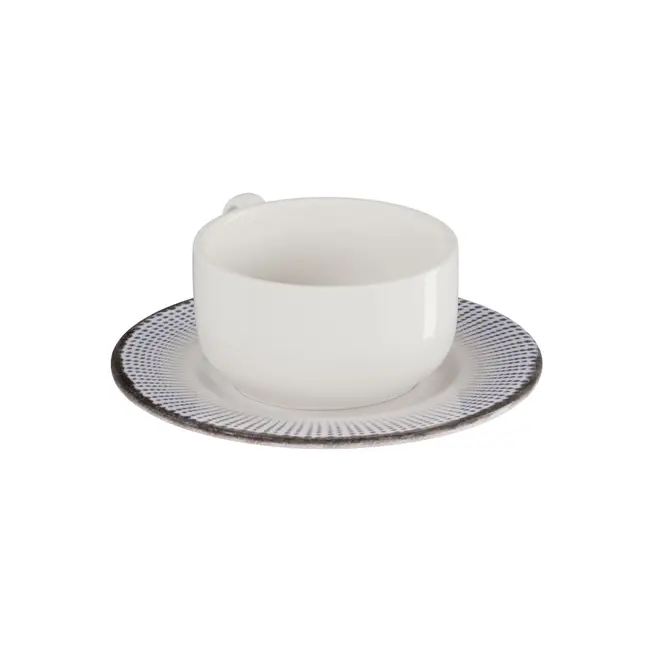 XÍCARA CAFÉ 50 ML SALINA I - BRANCO/AZUL - Foto 24