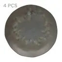 JOGO DE PRATO RASO C/4 PÇS GEO ORGÂNICO