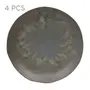 JOGO DE PRATO RASO C/4 PÇS GEO ORGÂNICO