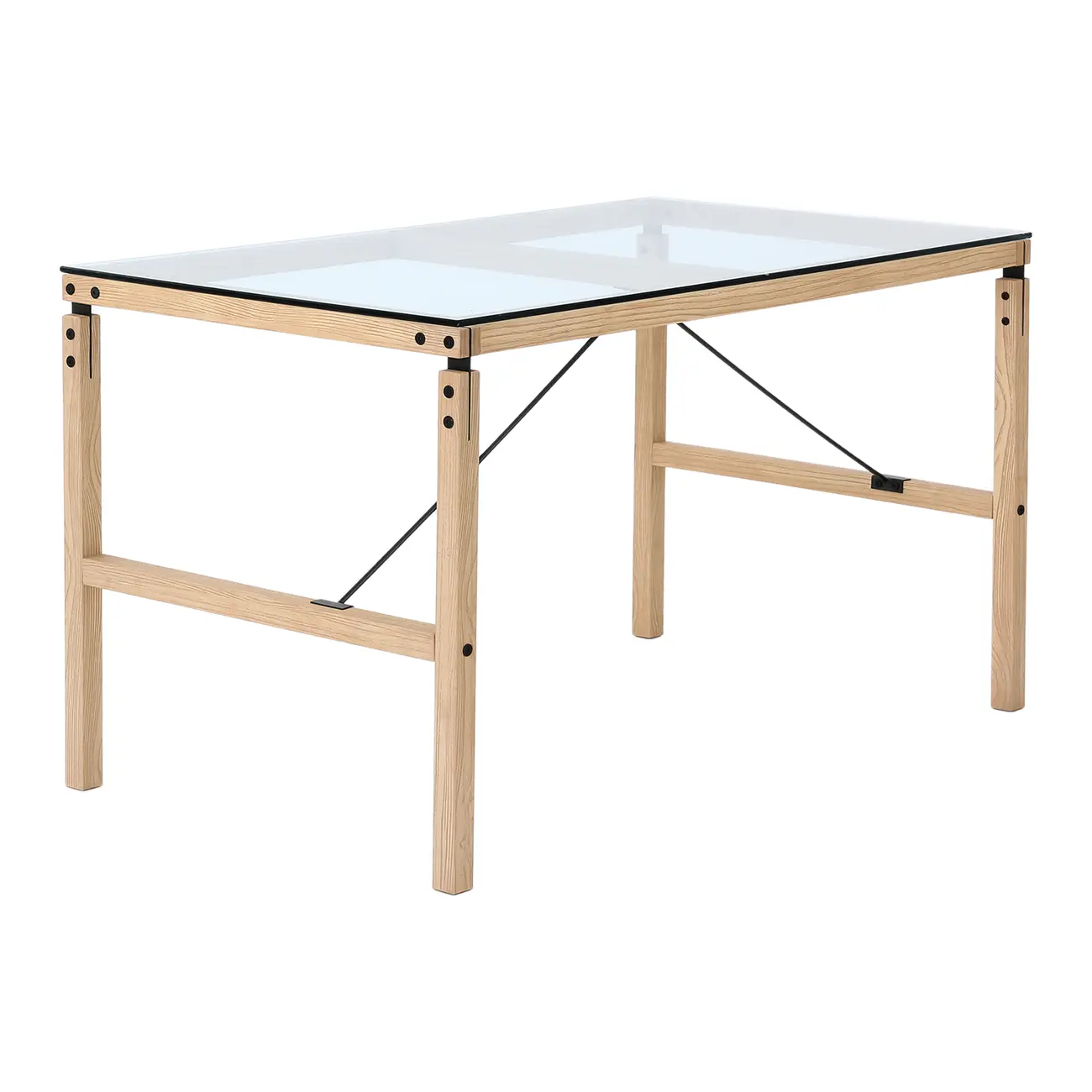 MESA 1,30 M X 75 CM PONTES - OAK FEEL/GRAFITE SATIN - Foto 3