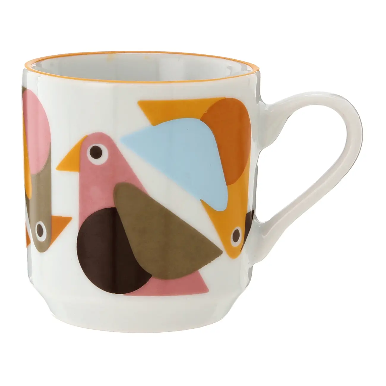CANECA 220 ML VOA PASSARIM - BRANCO/MULTICOR - Foto 1