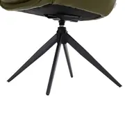 CADEIRA DE JANTAR GIRATÓRIA BERGEN JOY - PRETO/MUSGO - Foto 11