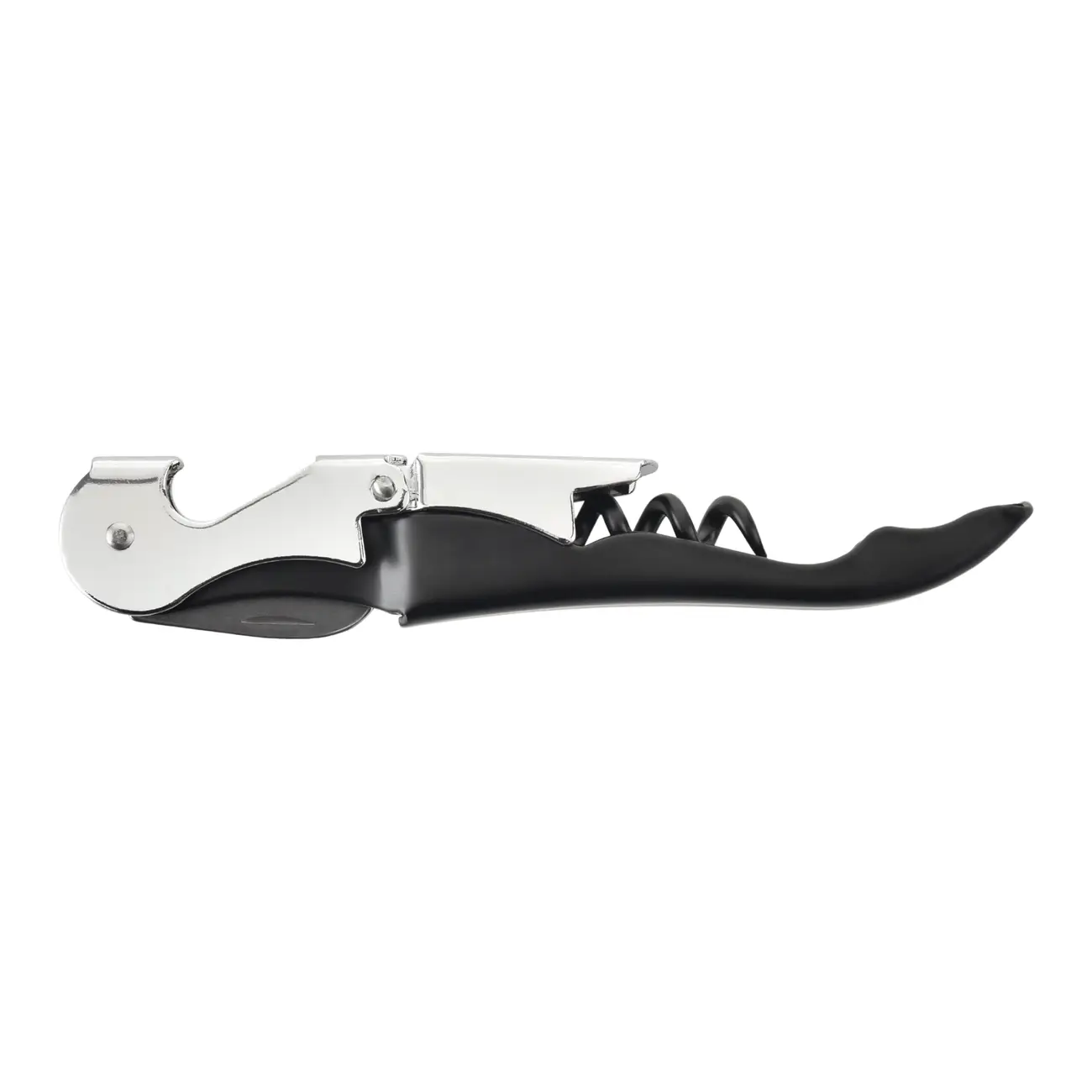 KIT PARA VINHO COM 4 PEÇAS TICINO - PRETO/INOX - Foto 6