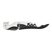 KIT PARA VINHO COM 4 PEÇAS TICINO - PRETO/INOX - Foto 6