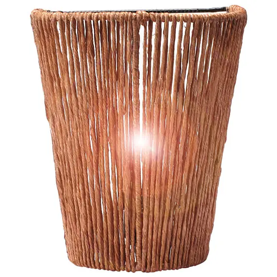 LUMINÁRIA DE PAREDE MILHUZ - FIBRA CASTANHA - Foto 2