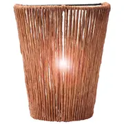 LUMINÁRIA DE PAREDE MILHUZ - FIBRA CASTANHA - Foto 2